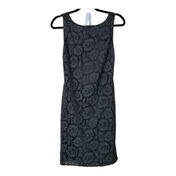 Alice + Olivia Dresses & Skirts - Alice + Olivia Women's Sleeveless Cut Out Back Lace Floral Dress Dark Gr…